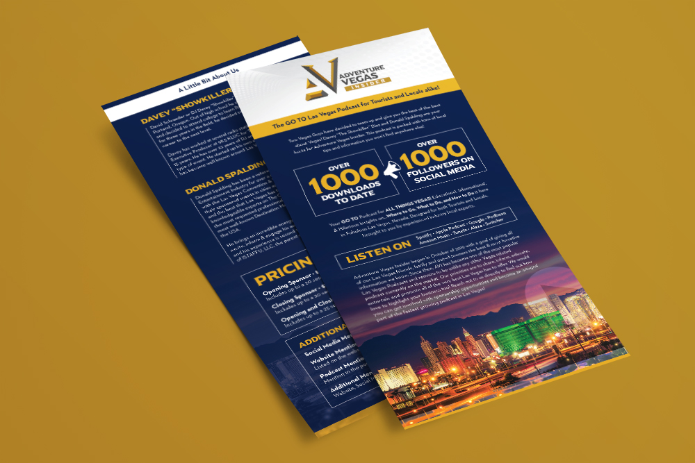 Adventure Vegas Insider Sales Sheet - Portfolio